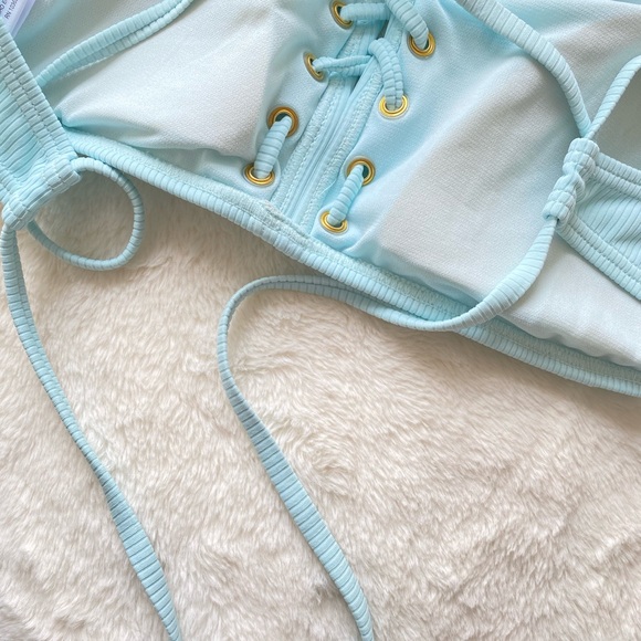 Blue bikini top size D/DD - Picture 3 of 4